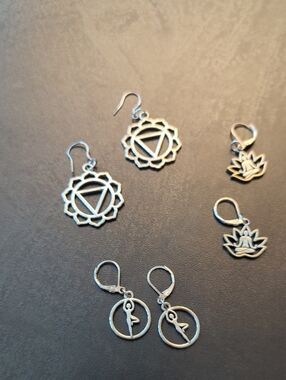 Lot Of Three Spiritual Themed Earrings
